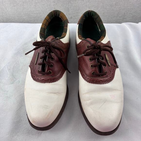 Sierra Soft Foot Joy Leather Saddle Oxford Golf Shoes Women's 6.5 Preppy Leather - Picture 12 of 13